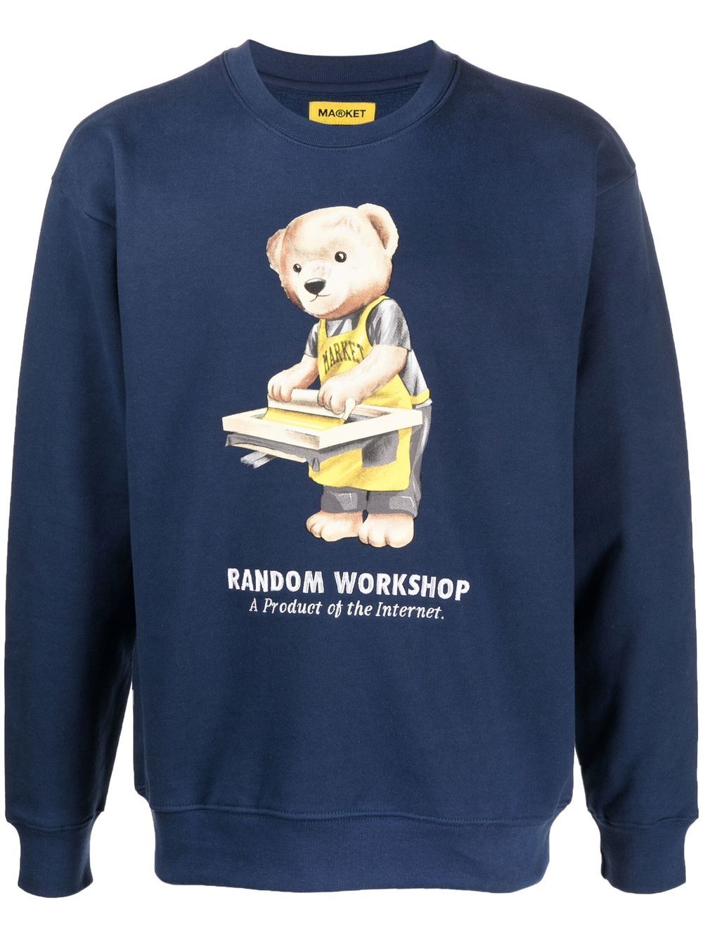 MARKET Sweatshirt mit "Random Workshop"-Print - Blau von MARKET