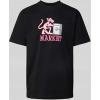 MARKET T-Shirt mit Rundhalsausschnitt Modell 'PINK PANTHER' in Black, Größe S von MARKET