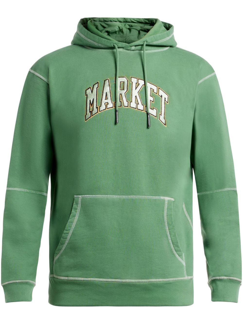 MARKET Hoodie mit Kontrastnähten - Grün von MARKET