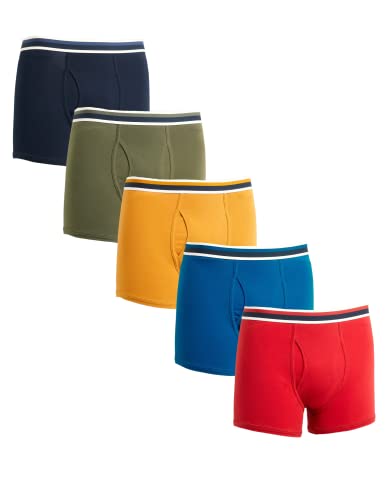 Marks & Spencer Herren 5-Pack Cotton Stretch Cool & Fresh Trunks Badehose, Autumn Multi, X-Large (5er Pack) von Marks & Spencer