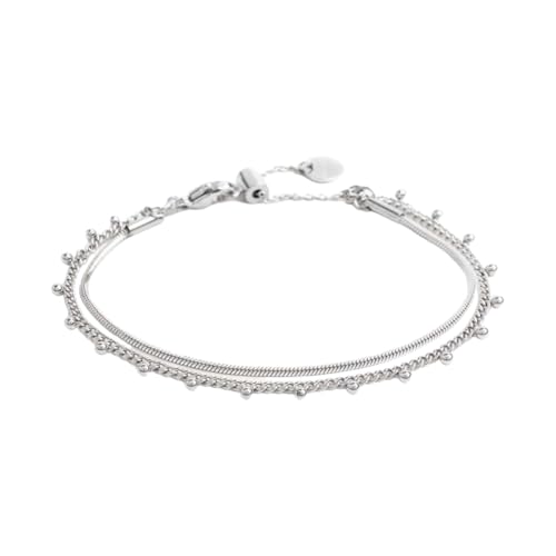 MARLU' Armband Doppelkette Schlangenkette mit Kugeln 33BR0042 von MARLU'