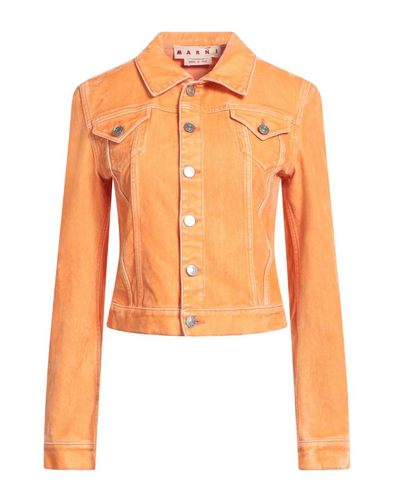 MARNI Jeansjacke/-mantel Damen Orange von MARNI