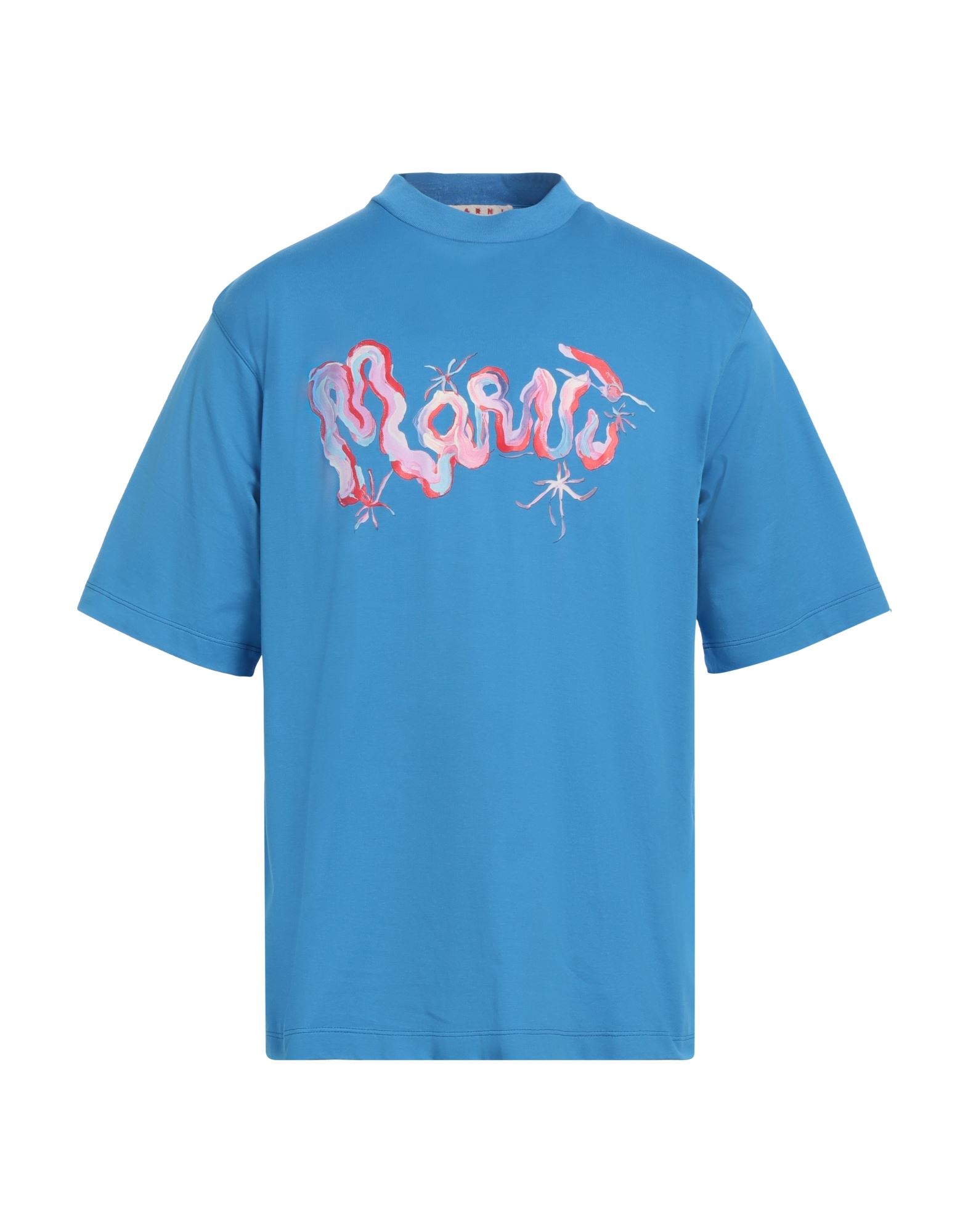 MARNI T-shirts Herren Azurblau MARNI T-shirts Herren Azurblau von MARNI