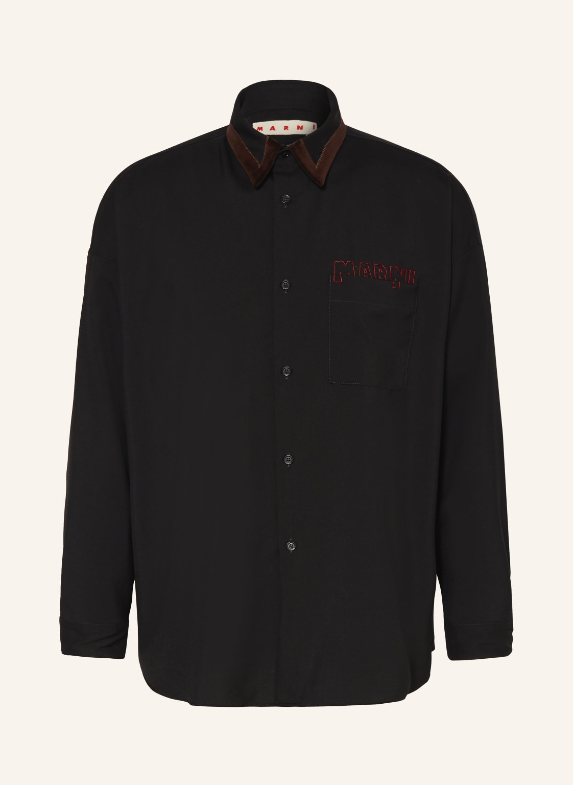 Marni Hemd Comfort Fit schwarz von MARNI