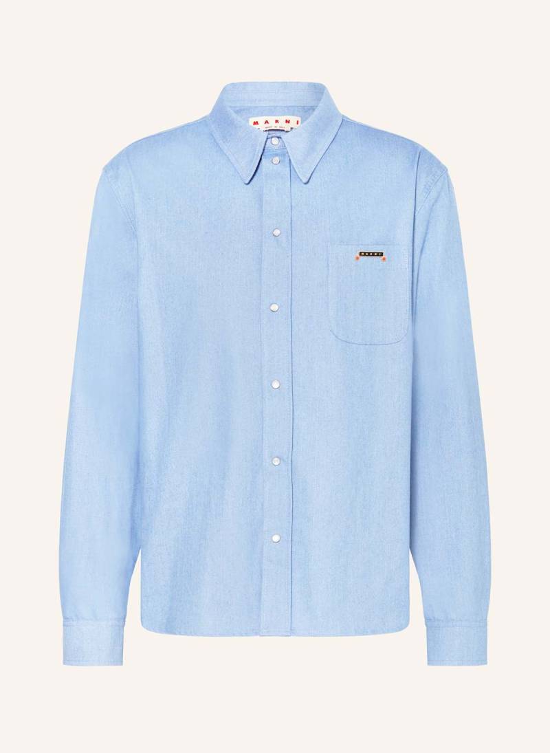 Marni Hemd Comfort Fit blau von MARNI