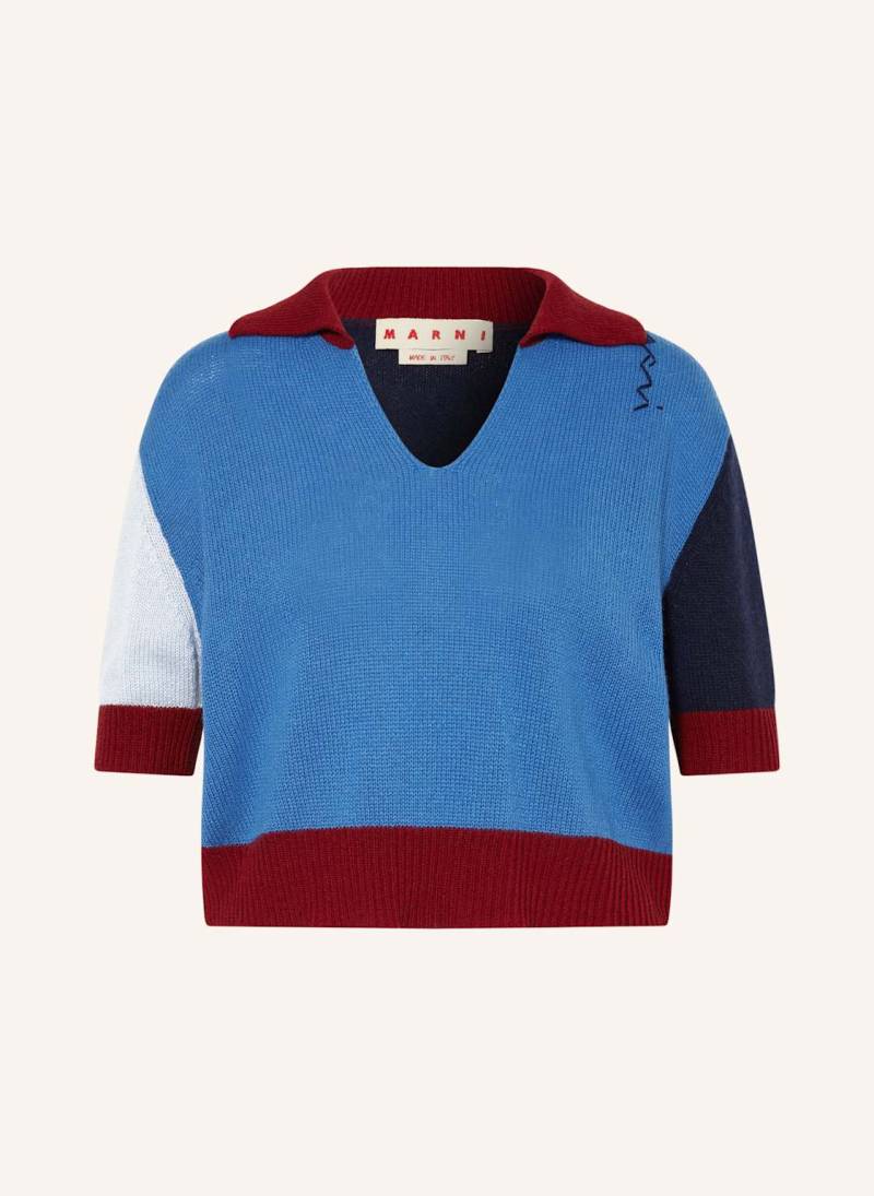 Marni Strickshirt Aus Cashmere blau von MARNI