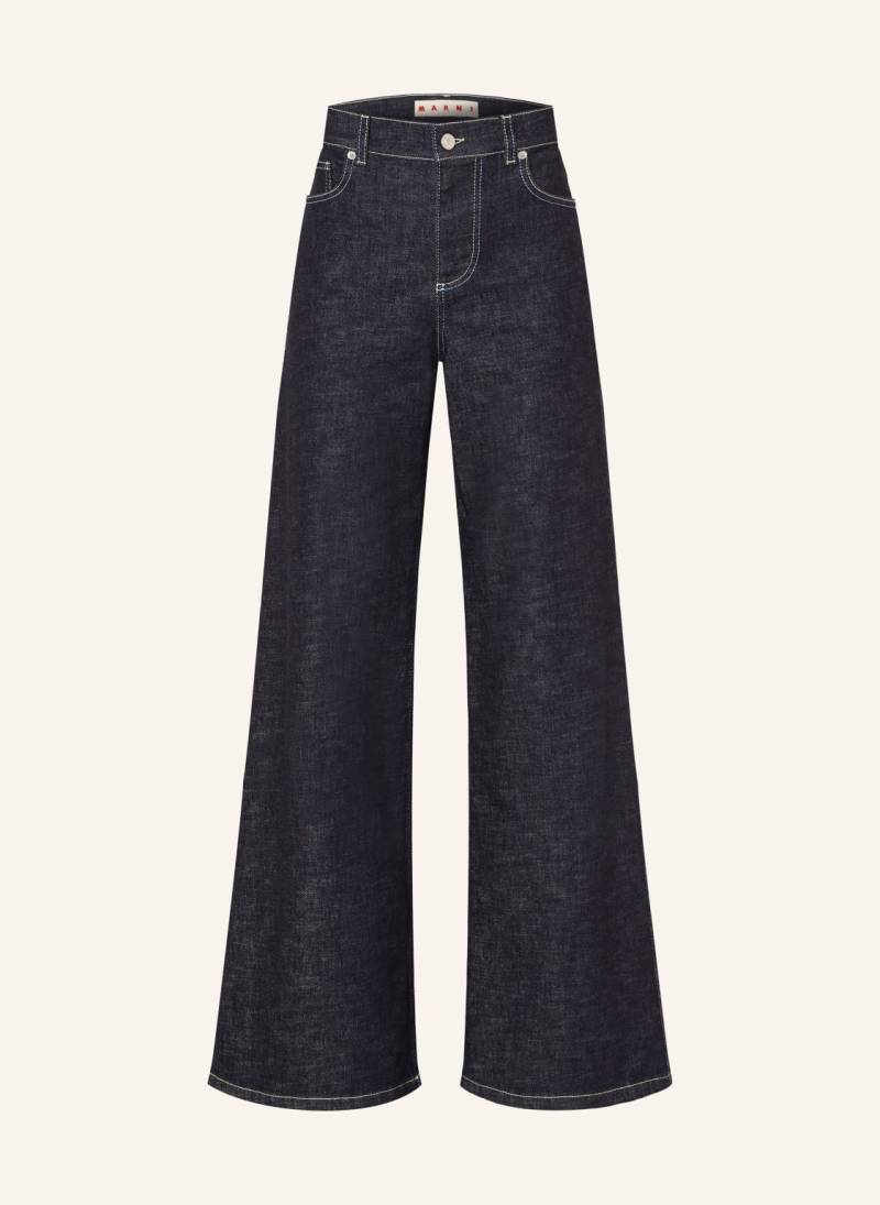 Marni Wide Leg Jeans blau von MARNI