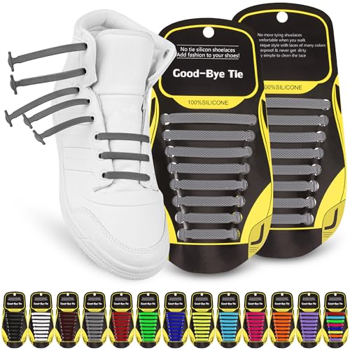 SULPO Elastische Silikon Schnürsenkel – Ohne Binden – Silikonschnürsenkel – Schnürsenkelersatz, Schleifenlose Schuhbänder – Gummischnürsenkel für alle Schuhe – Kinder & Erwachsene von SULPO