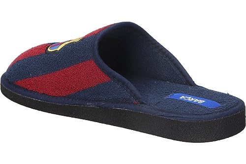 MARPEN SLIPPERS, Offizielle FC Barcelona Fußball Winter Hausschuhe mit Absatz Unisex für Herren oder Damen, Blaugrana Offene, Größe 41 von MARPEN SLIPPERS