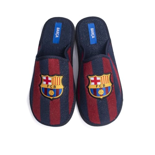 MARPEN SLIPPERS, Offizielle FC Barcelona Fußball Winter Hausschuhe mit Absatz Unisex für Herren oder Damen, Blaugrana Offene, Größe 36 MARPEN SLIPPERS, Offizielle FC Barcelona Fußball Winter Hausschuhe mit Absatz Unisex für Herren oder Damen, Blaugrana Offene, Größe 36 von MARPEN SLIPPERS