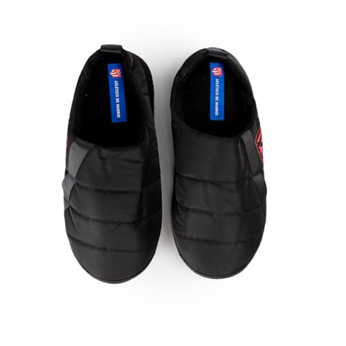 MARPEN SLIPPERS Sportschuhe von Atlético de Madrid, offiziell, gepolstert, für Herren oder Damen, Hausschuhe und Reisen, Schwarz, Größe 40-41 von MARPEN SLIPPERS