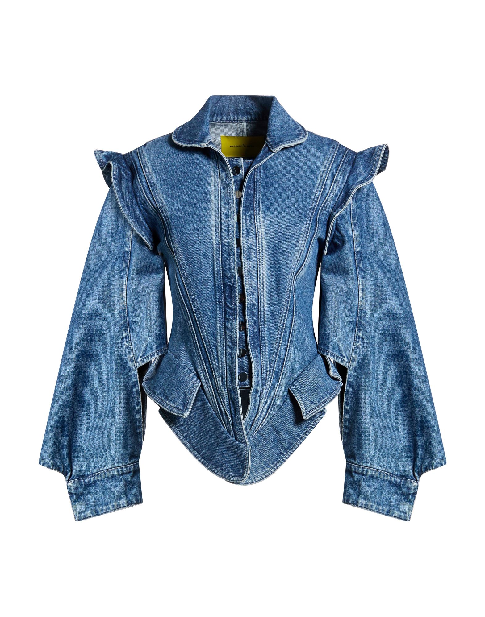 MARQUES' ALMEIDA Jeansjacke/-mantel Damen Blau von MARQUES' ALMEIDA
