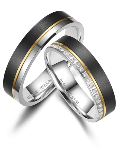 MARRYA Black Titanium Titan by Black Titanium Titan - Zirkonium Ringe Trauringe Eheringe Partnerringe von MARRYA