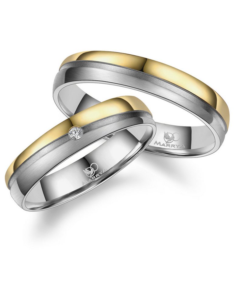 MARRYA Partnerring Diamant Titan Ringe Trauringe Eheringe Partnerringe von MARRYA