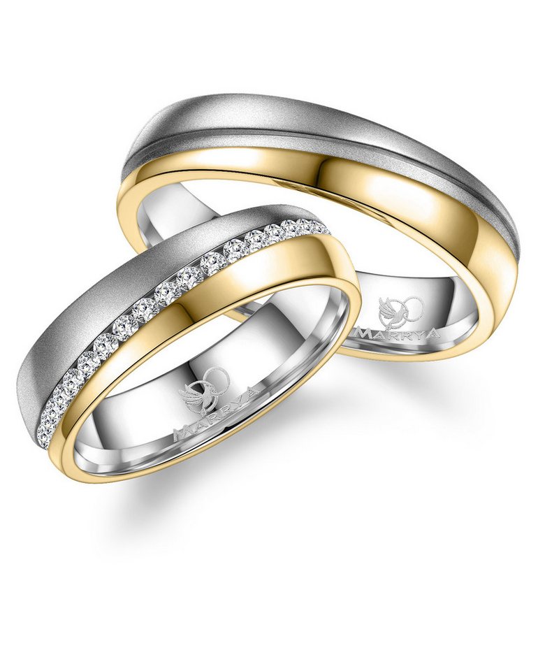 MARRYA Partnerring Edelstahl Ringe Trauringe Eheringe Partnerringe von MARRYA