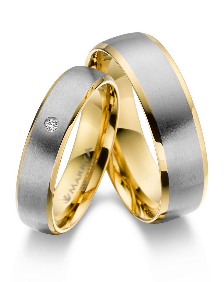 MARRYA Partnerring Edelstahl Ringe Trauringe Eheringe Partnerringe von MARRYA
