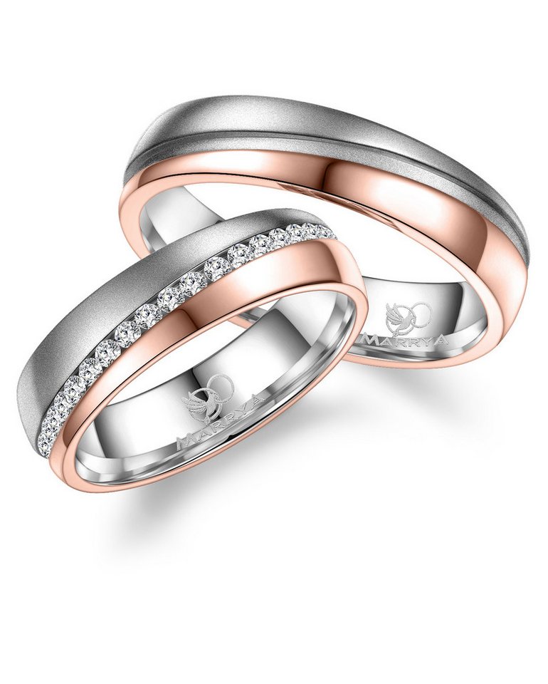 MARRYA Partnerring Edelstahl Ringe Trauringe Eheringe Partnerringe von MARRYA