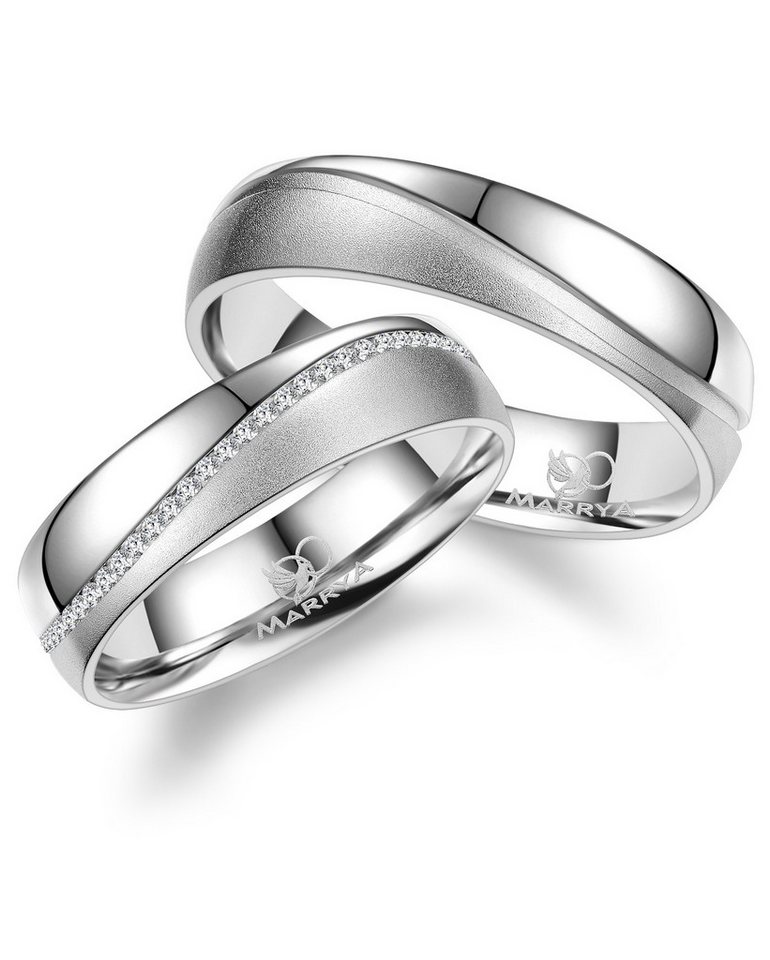 MARRYA Partnerring Silber Ringe Trauringe Eheringe Partnerringe von MARRYA