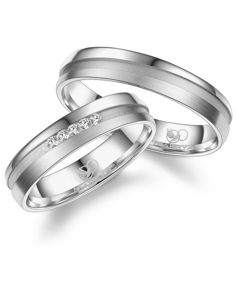 MARRYA Partnerring Silber Ringe Trauringe Eheringe Partnerringe von MARRYA