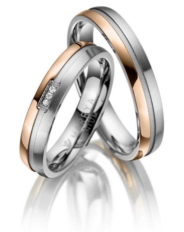 MARRYA Verlobungsring Titan Ringe Trauringe Eheringe Partnerringe von MARRYA