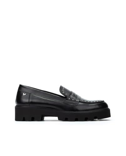 MARTINELLI Hermosilla Damen-Mokassins aus Leder, Schwarz , 36 EU von MARTINELLI