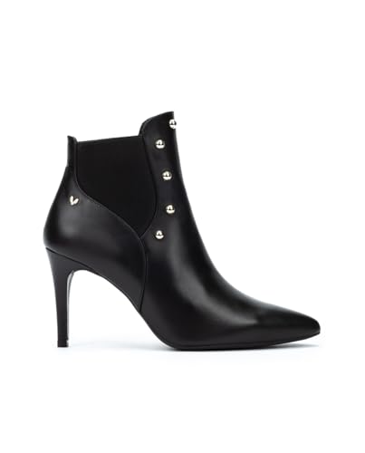 MARTINELLI Thelma Damen Stiefeletten mit Absatz aus Leder, Schwarz , 38 EU von MARTINELLI