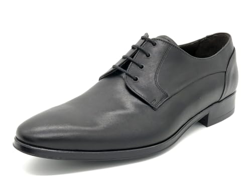 Leder Business Schuhe Herren Schnürhalbschuhe Halbschuhe Elegante Anzugschuhe schwarz 40 von MARTTELY