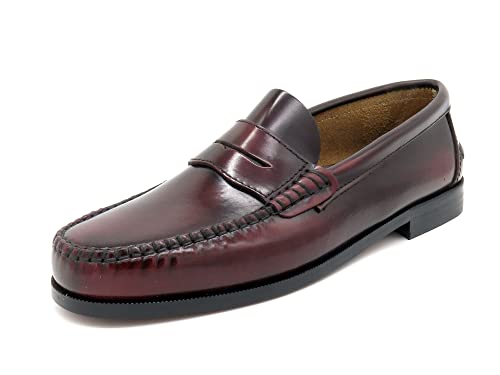 MARTTELY Herren Slipper Business Schuhe Ledersohle Rahmengenäht Premium Penny Loafer Anzugschuhe Slip-On Halbschuhe klassisch elegant Bordeaux Rot 41 EU MARTTELY Herren Slipper Business Schuhe Ledersohle Rahmengenäht Premium Penny Loafer Anzugschuhe Slip-On Halbschuhe klassisch elegant Bordeaux Rot 41 EU von MARTTELY