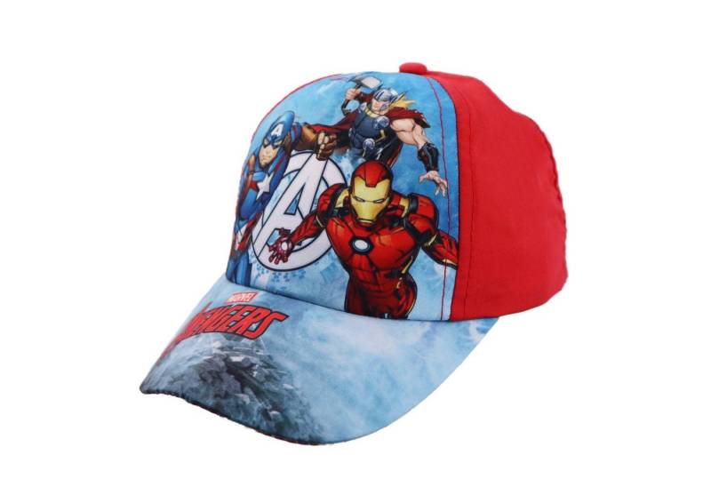 MARVEL Baseball Cap Avengers Thor Iron Man Captain America Jungen Basecap Gr. 52 bis 56, Blau oder Rot von MARVEL