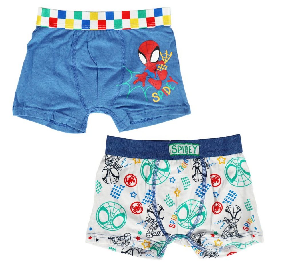 MARVEL Boxershorts Marvel Spidey Kinder Jungen 2er Pack Boxershorts Unterhose (2-St) Gr. 92 bis 128 von MARVEL