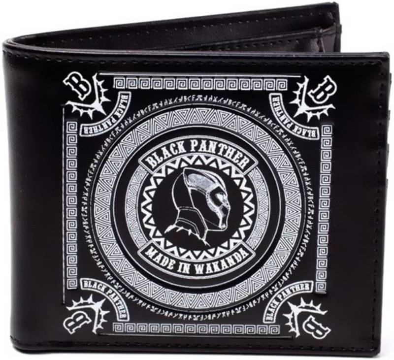 MARVEL Geldbörse Marvel Comics Black Panther 'Made in Wakanda' Doppelfaltbörse Kreditkartenetui Portmonee Geldbeutel Geldbörse von MARVEL