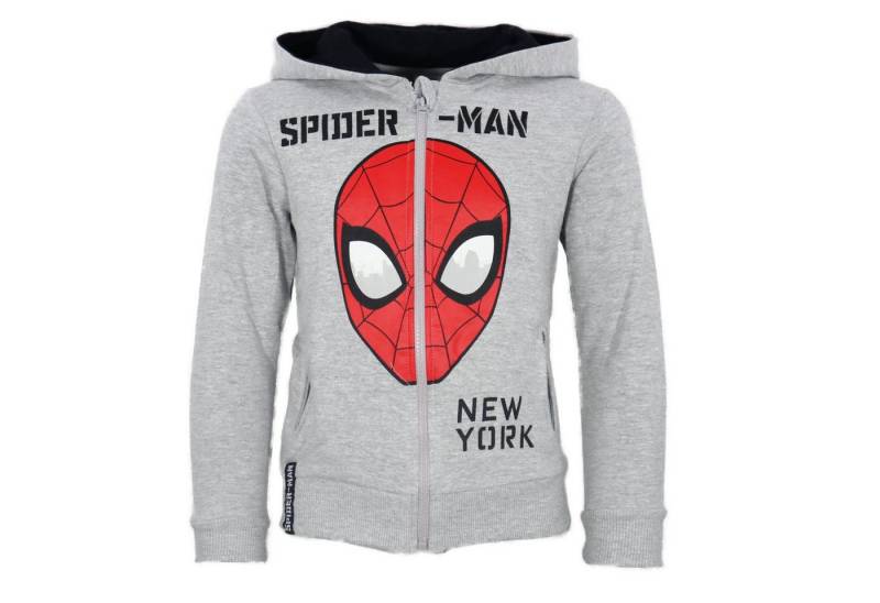 MARVEL Hoodie Marvel Spiderman Kinder Jungen Fleece Kapuzenpullover Jacke Gr. 104 bis 152 von MARVEL