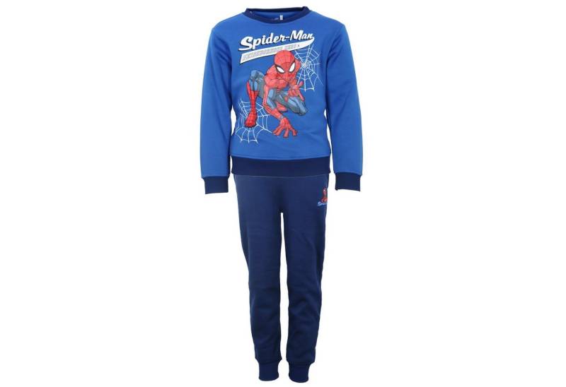 MARVEL Jogginganzug Marvel Spiderman Set Sporthose Hose Pulli Sweater, Gr. 92 bis 128 von MARVEL