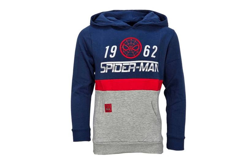 MARVEL Kapuzenpullover Marvel Spiderman Kinder Jungen Fleece Hoodie Pullover Pulli Gr. 104 bis 152 von MARVEL