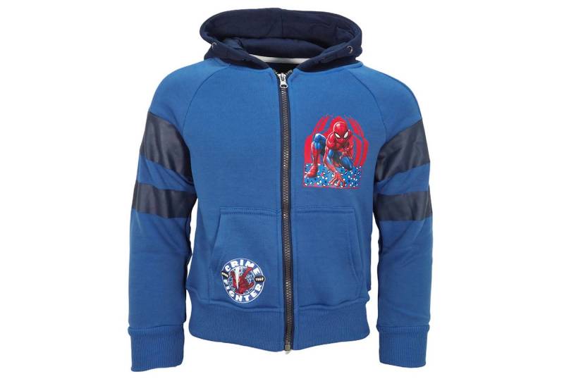 MARVEL Kapuzenpullover Marvel Spiderman Kinder Jungen Hoodie Jacke Kapuzenpullover Gr. 92 bis 128 von MARVEL