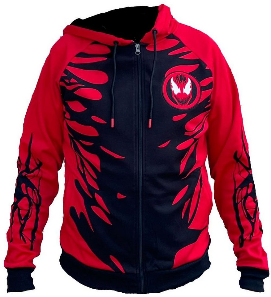 MARVEL Kapuzensweatshirt VENOM CARNAGE Marvel Jacke mit Kapuze Sweatshirt Spiderman von MARVEL