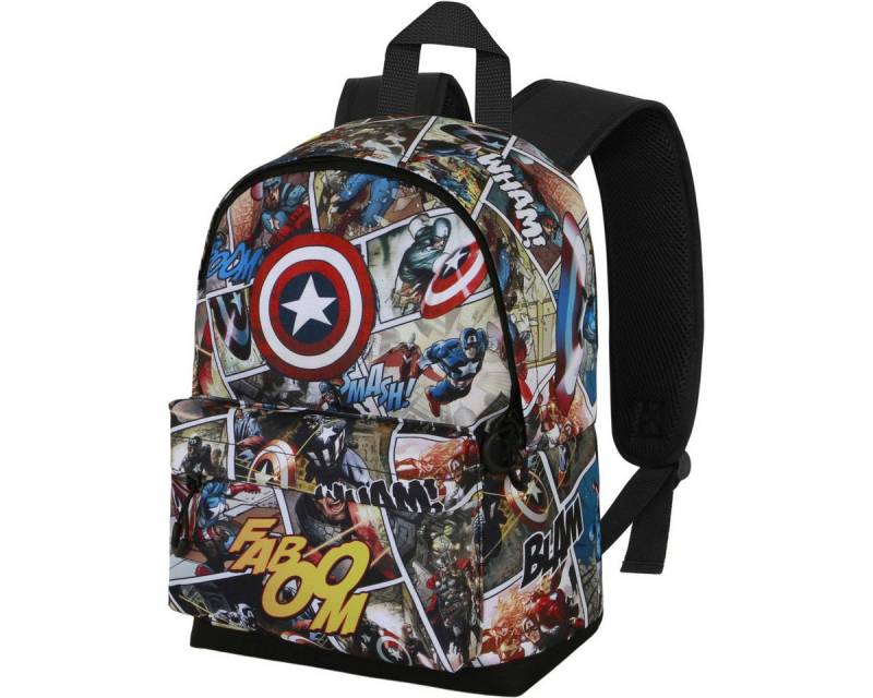MARVEL Kinderrucksack Captain America Comic-Small FAN HS Unisex Kinder von MARVEL