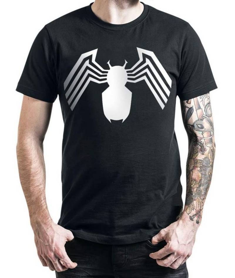 MARVEL Print-Shirt VENOM CARNAGE Spider-Man T-Shirt Schwarz-Weiß S M L XL XXL von MARVEL