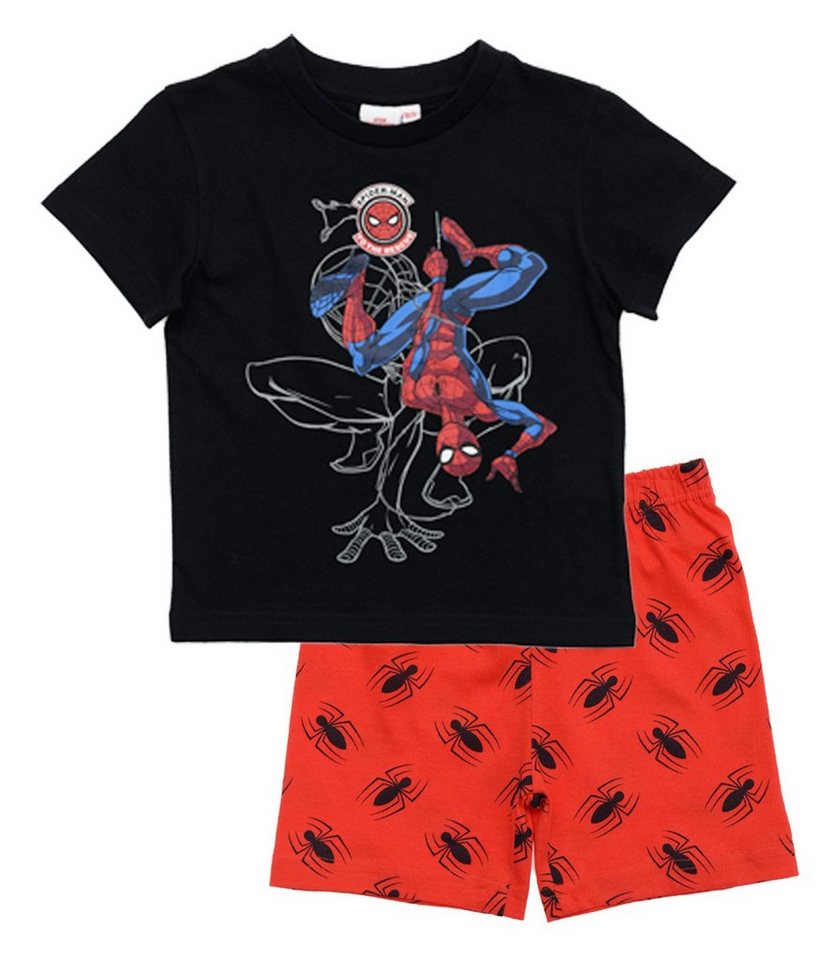 MARVEL Pyjama Spiderman Kinder Jungen Kurzarm Schlafanzug Gr. 98 bis 110, Motivwahl von MARVEL