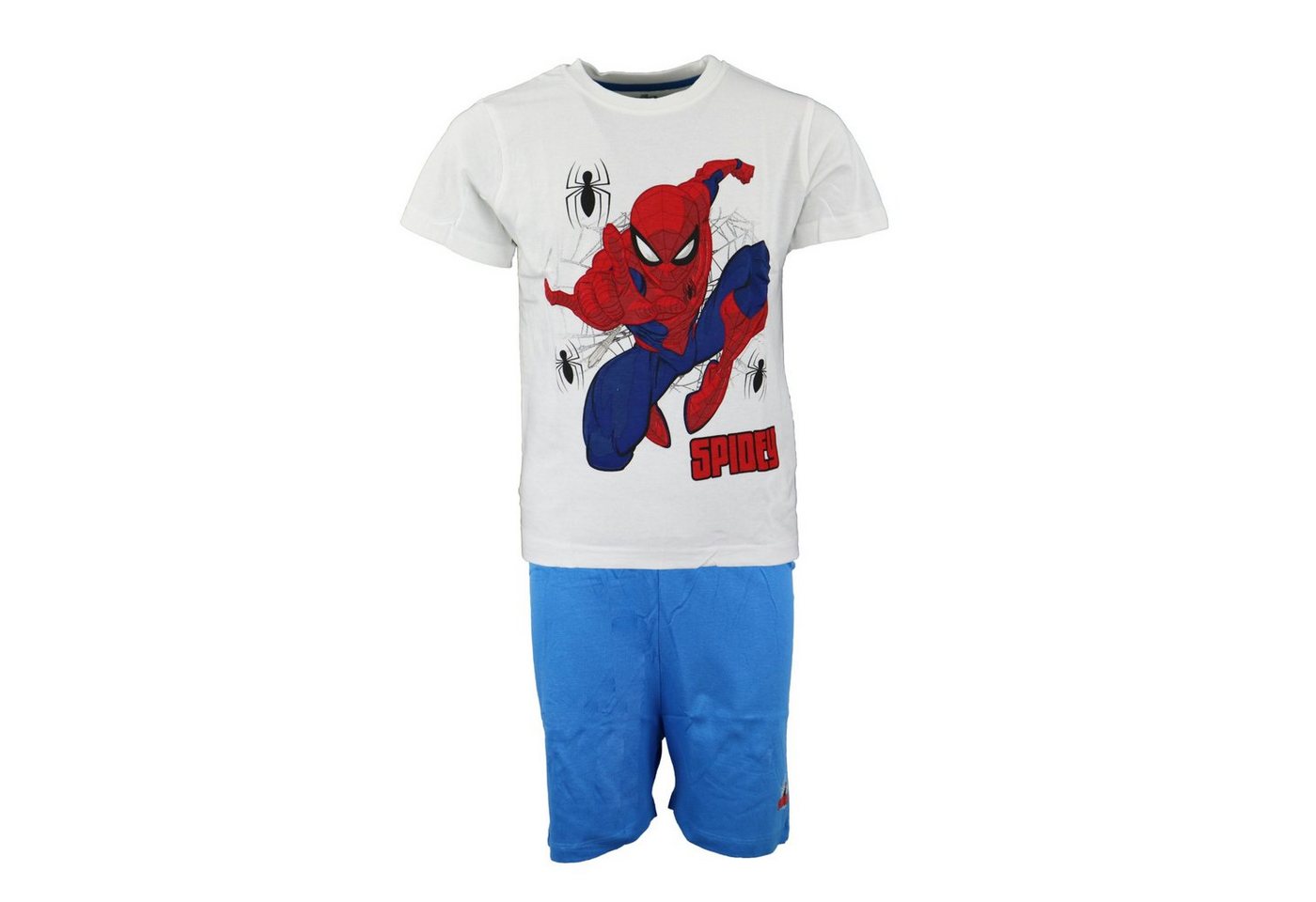 MARVEL Schlafanzug Marvel Spiderman Kinder Pyjama kurz Gr. 104 bis 134, Baumwolle von MARVEL