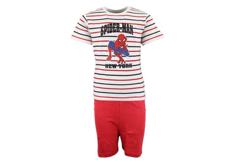 MARVEL Schlafanzug Marvel Spiderman Kinder Schlafanzug Pyjama kurz Gr. 104 bis 128 von MARVEL