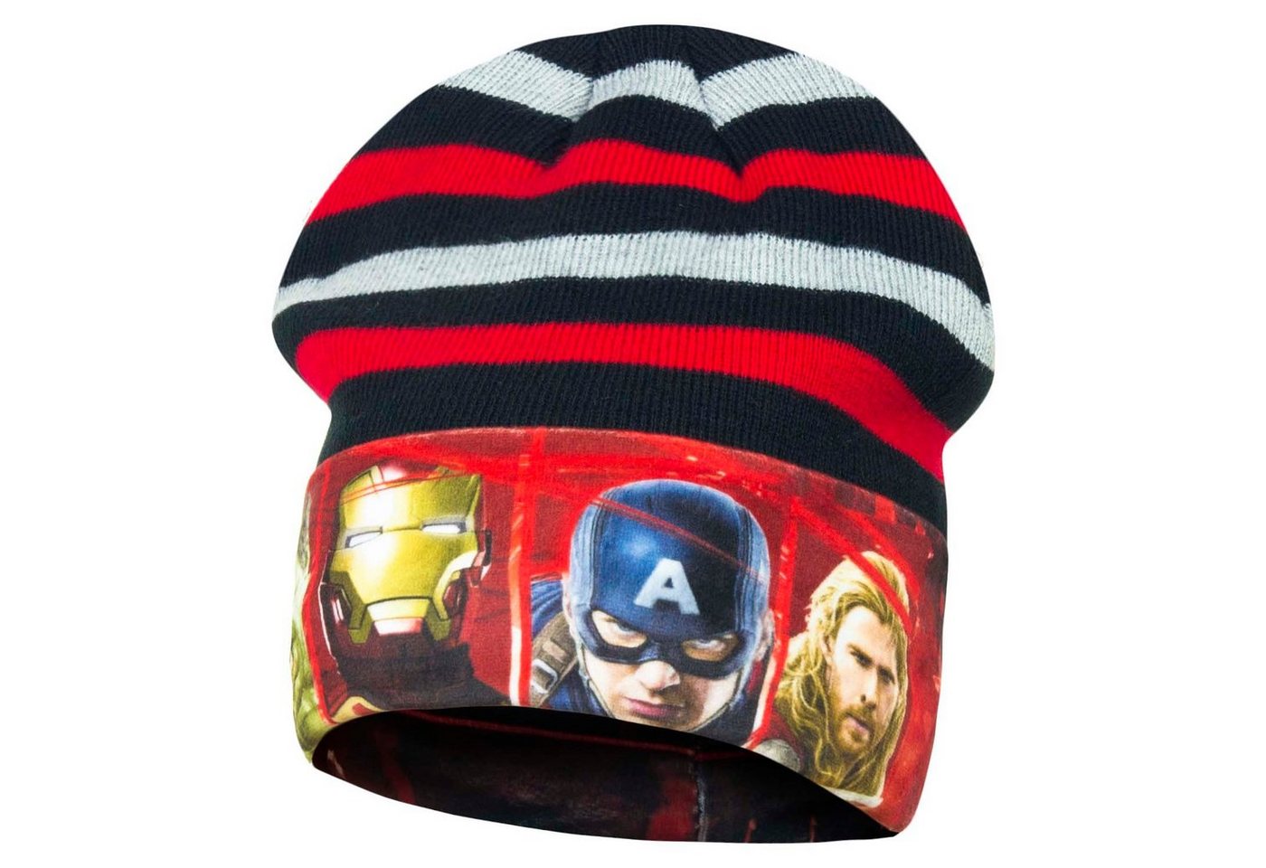 MARVEL Schlupfmütze Marvel Avengers Der Film Kinder Wintermütze Gr. 52 oder 54 von MARVEL