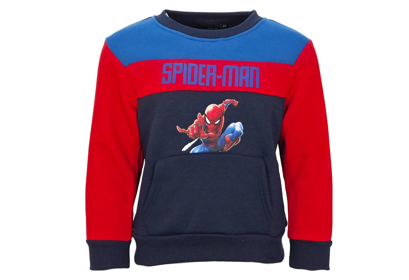 MARVEL Sweater Marvel Spiderman Kinder Jungen Pullover Pulli Sweater Gr. 92 bis 128 von MARVEL