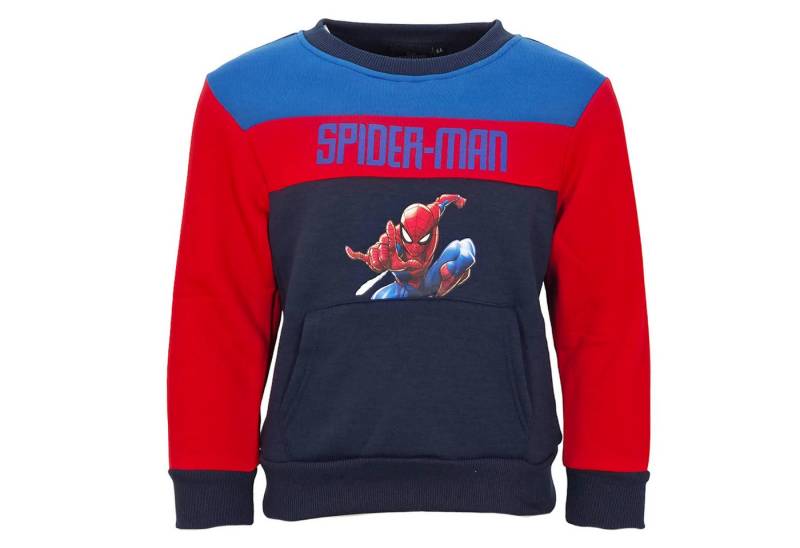 MARVEL Sweater Marvel Spiderman Kinder Jungen Pullover Pulli Sweater Gr. 92 bis 128 von MARVEL