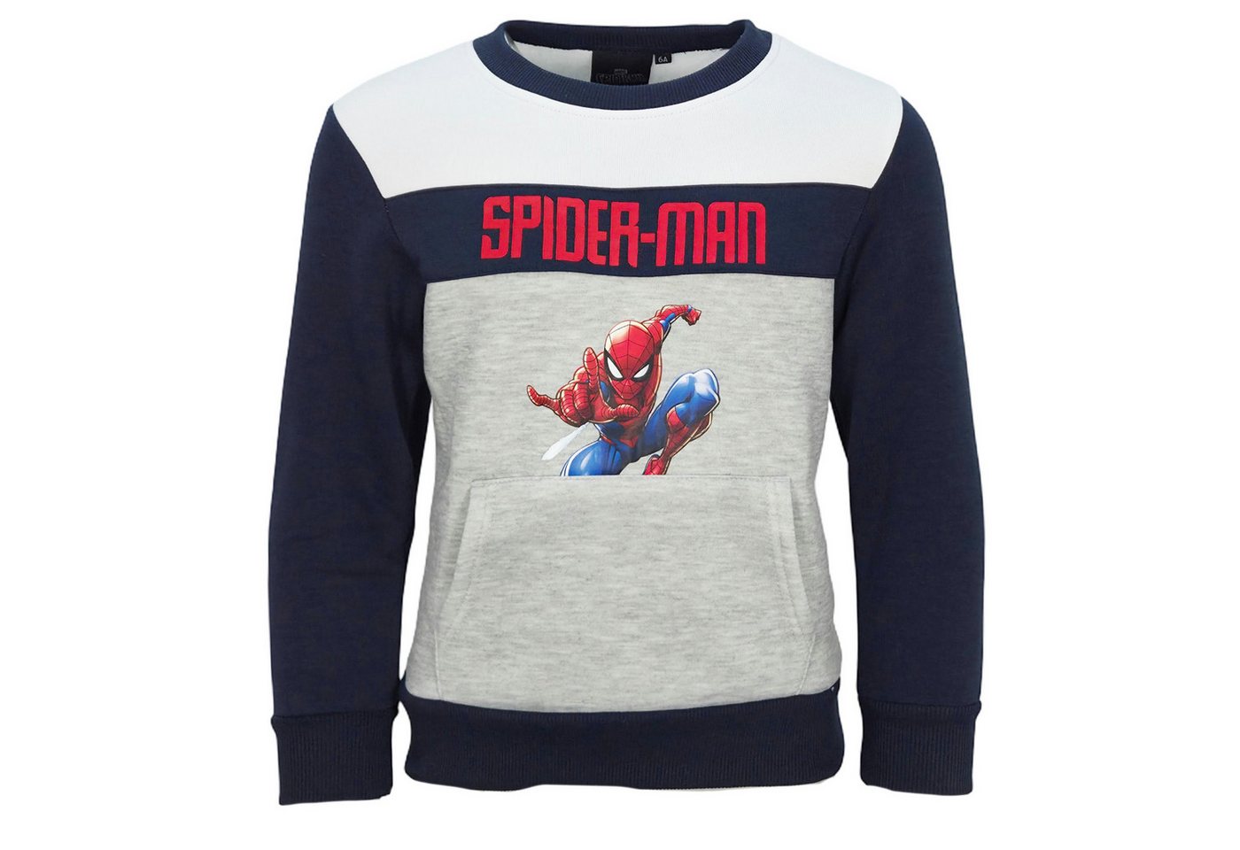 MARVEL Sweater Marvel Spiderman Kinder Jungen Pullover Pulli Sweater Gr. 92 bis 128 von MARVEL