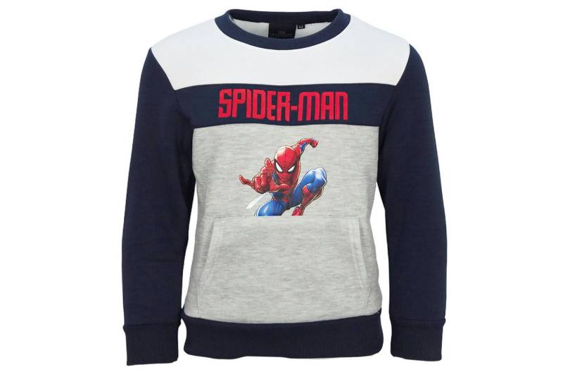 MARVEL Sweater Marvel Spiderman Kinder Jungen Pullover Pulli Sweater Gr. 92 bis 128 von MARVEL