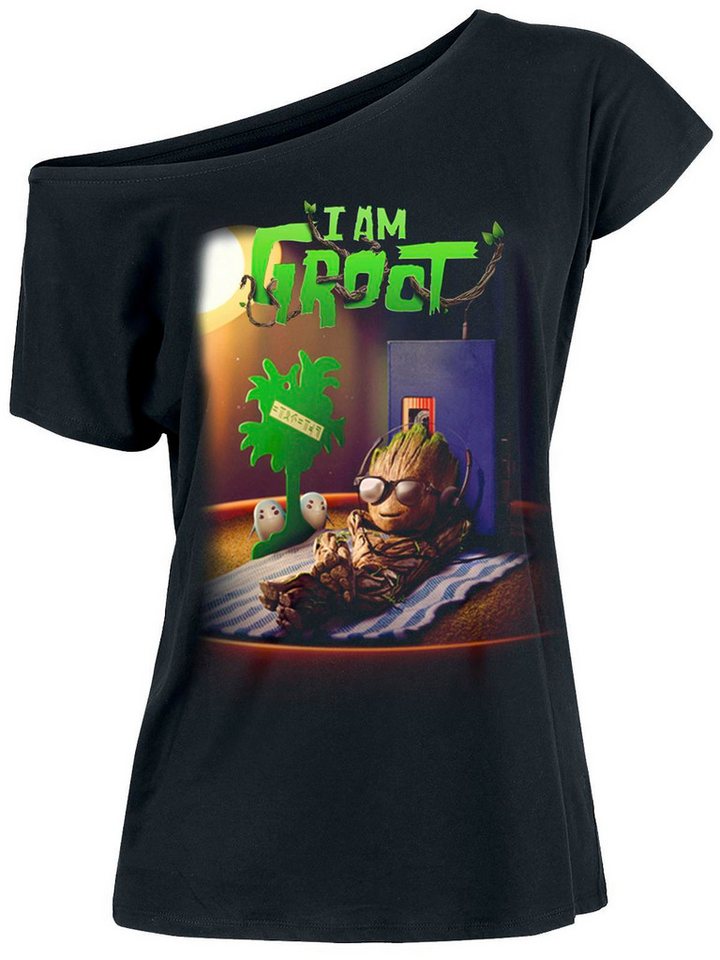 MARVEL T-Shirt Guardians of the Galaxy Groot Chilling von MARVEL