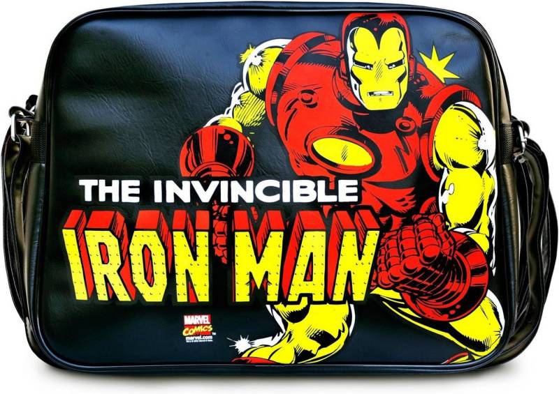 MARVEL Umhängetasche Marvel Comics Umhängetasche Iron Man (1-tlg), offiziell lizensierte Tasche im Retro Design von MARVEL