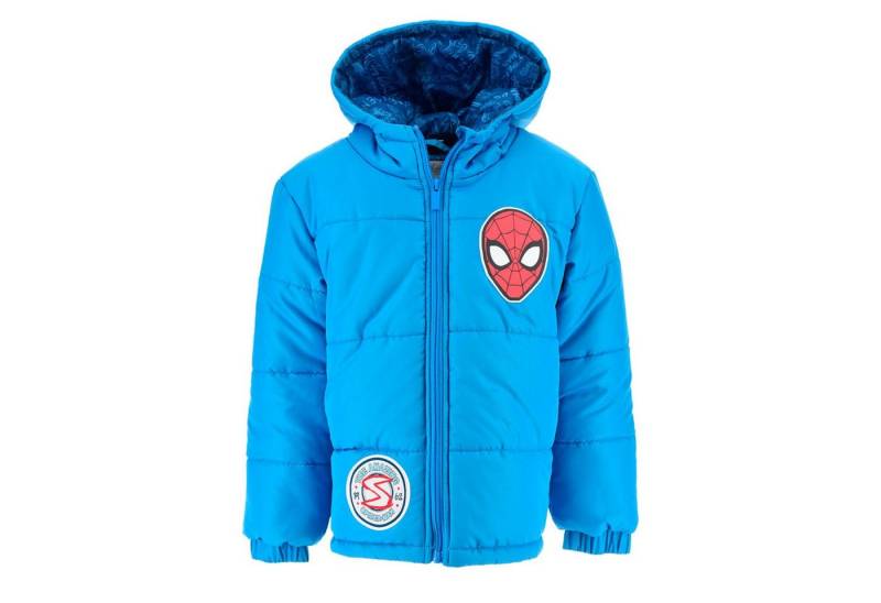 MARVEL Winterjacke Marvel Spiderman Kinder Jungen Winterjacke Jacke mit Kapuze Gr. 98 bis 128 von MARVEL