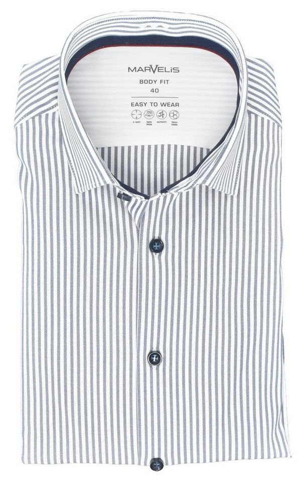 MARVELIS Businesshemd BODY FIT - Easy To Wear Hemd enge, stark taillierte Schnittführung MARVELIS Businesshemd BODY FIT - Easy To Wear Hemd enge, stark taillierte Schnittführung von MARVELIS